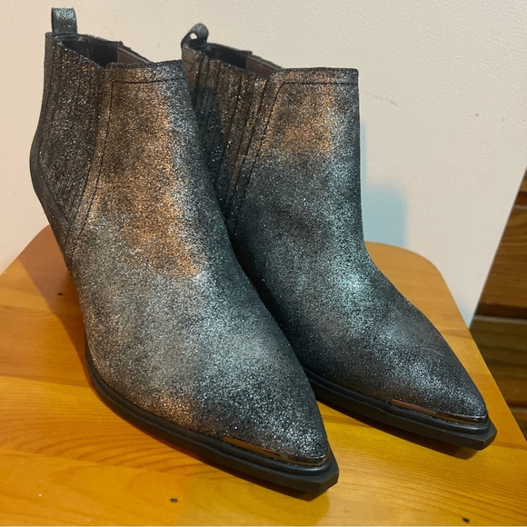 Boca Vintage Collection Women's Pewter Ankle Boots 8.5 - Picture 1 of 8